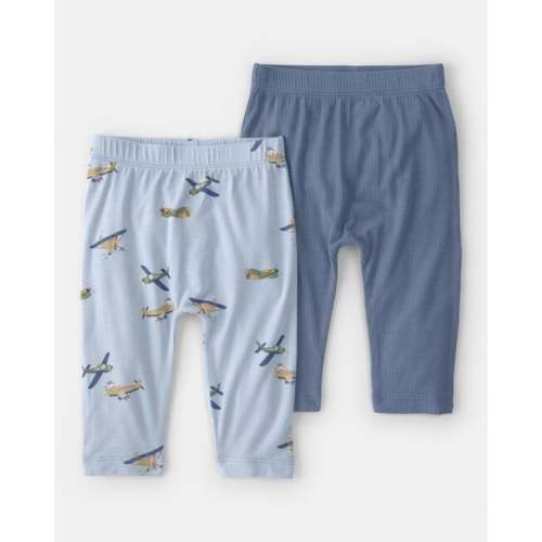 Baby Boy 2-Pack Plane PurelySoft Pants - Blue | Carter's