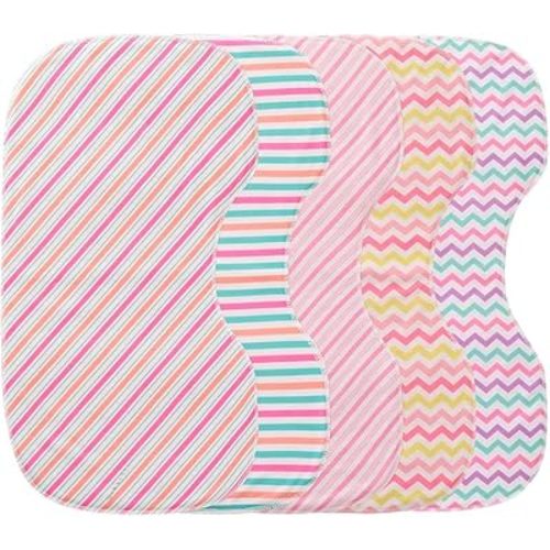 sleepyturtle Pack of 5,Baby Burp Cloths,Soft and Absorbent,Unisex,Easy to Use