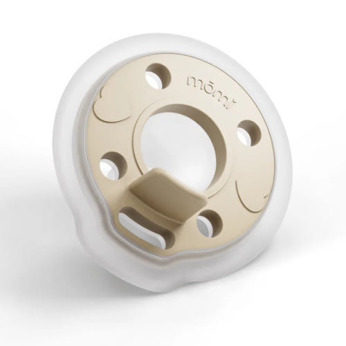 babypace breast-like pacifier 0-12 mo single - barley | mōmi