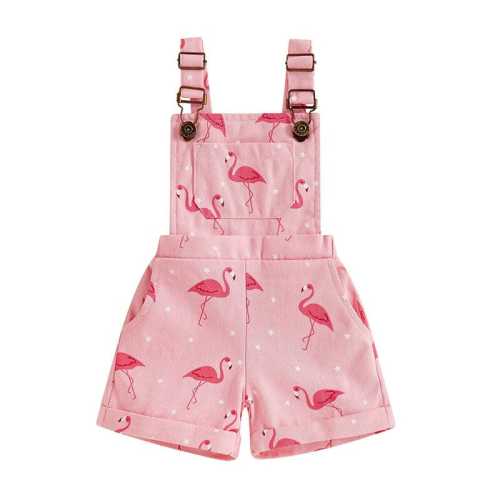 Toddler Girl Pink Flamingo Romper – The Trendy Toddlers
