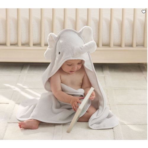 Super Soft Elephant Baby Hooded Towel & Washcloth Set