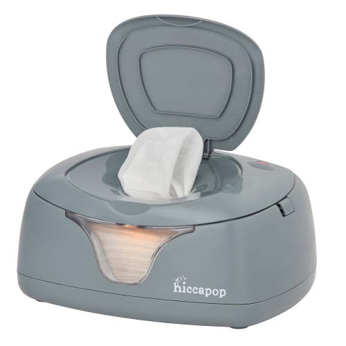 Hiccapop, Baby Wipe Warmer, with Changing Light, Gray