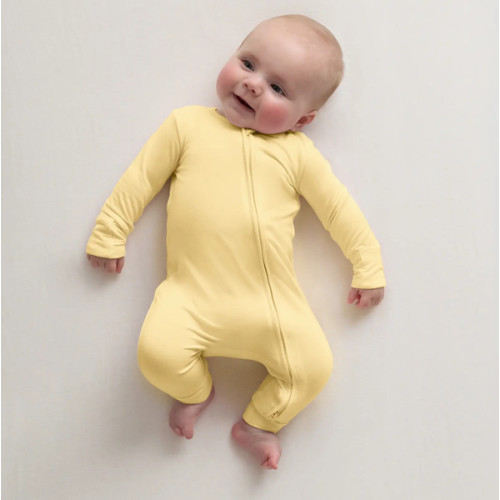 Bamboo One Piece Pajama - Baby in Banana Cream
