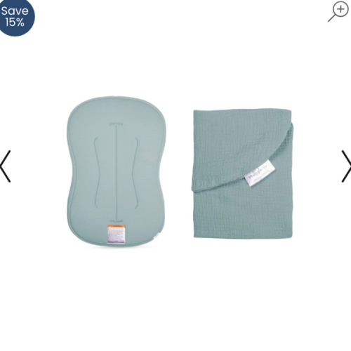 Lounger Curve + Muslin Cover Set | Slate