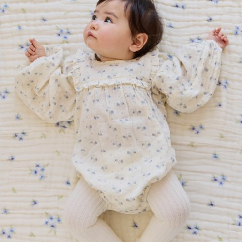 Organic Cotton Muslin Frances Playsuit-Molly Blue – Jamie Kay USA