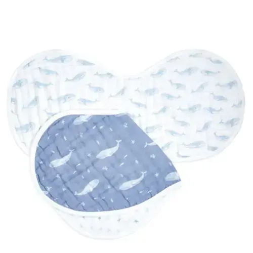 Oceanic Organic Cotton Burpy Bibs 2pk | aden + anais