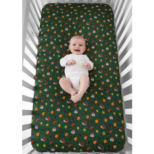 Hedgehogs Bamboo Crib Sheet