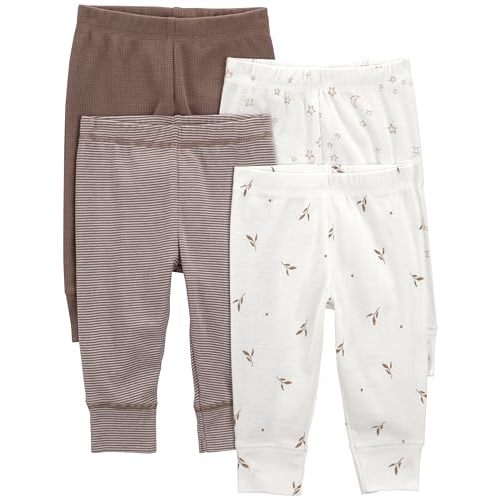 Simple Joys by Carter's Unisex Baby 4-Pack Neutral Pant