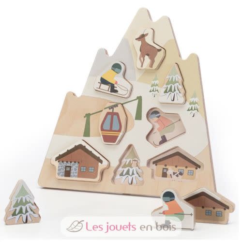 Dolomites sorting puzzle - Sevi - Wooden toys
