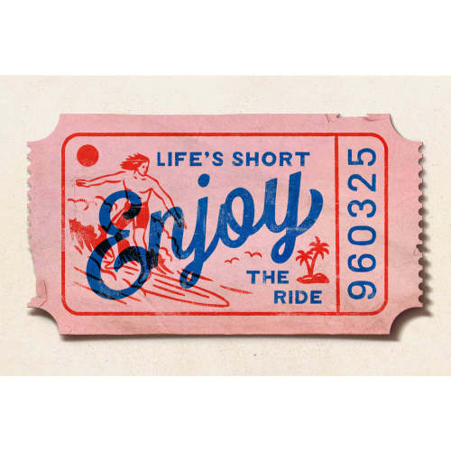 Life's Short, Enjoy the Ride - Coastal – Little Van Gogh's