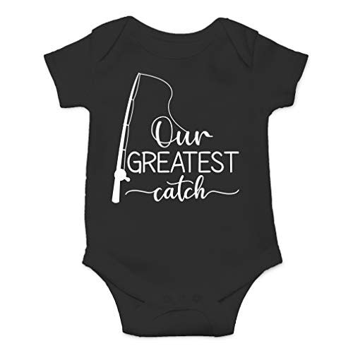 AW Fashions Our Greatest Catch Baby Bodysuit Funny Adorable Infant Romper Outfit Cute Clothing Boys Girls