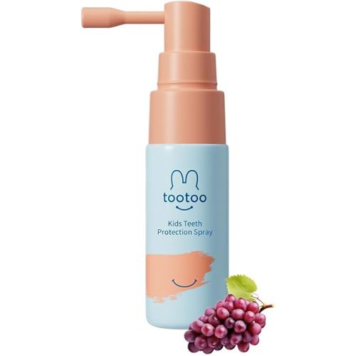 Kids Oral Spray, Xylitol Toddler Toothpaste Helper for Newborn to Kids, Toddler Essentials, Grape Flavor