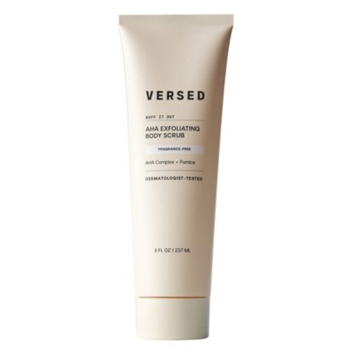 Versed Buff It Out AHA Unscented Exfoliating Body Scrub - 8 fl oz: Vegan, Paraben-Free, Non-Toxic, Whole Body Use