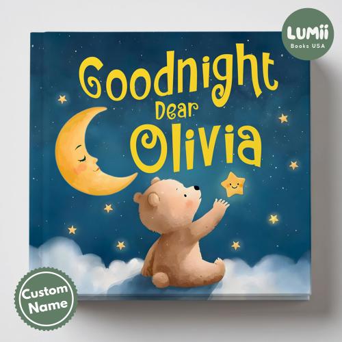 Personalized Bedtime Story Book, Custom Name Keepsake, Gift For Newborns, Gift for Baby, Baby Shower Present