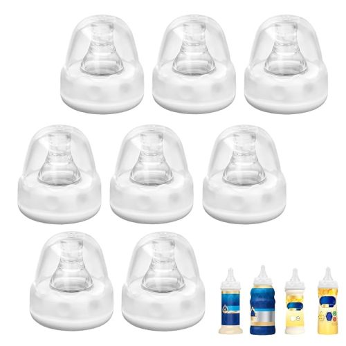 8 Packs Bottle Nipples Compatible with Similac/Enfamil (Slow Flow)