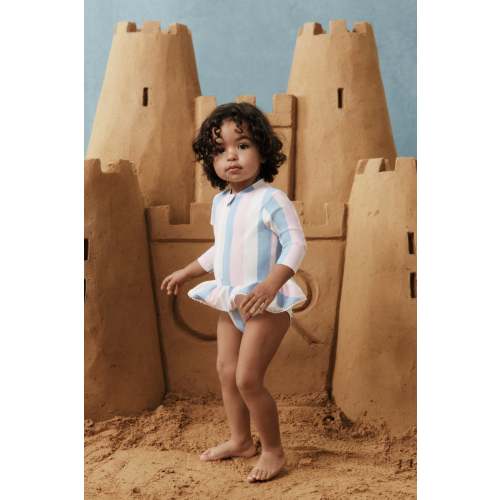 Long Sleeve Frill Swimsuit