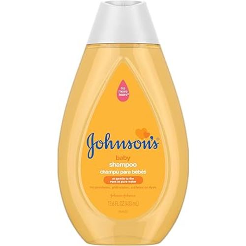 Johnson's Baby Shampoo with Tear-Free Formula, Tear-Free Shampoo for Baby's Delicate Scalp & Skin, Gently Washes Away Dirt & Germs, Hypoallergenic, Paraben- & Sulfate-Free, 40.8 fl. oz, Pack of 3