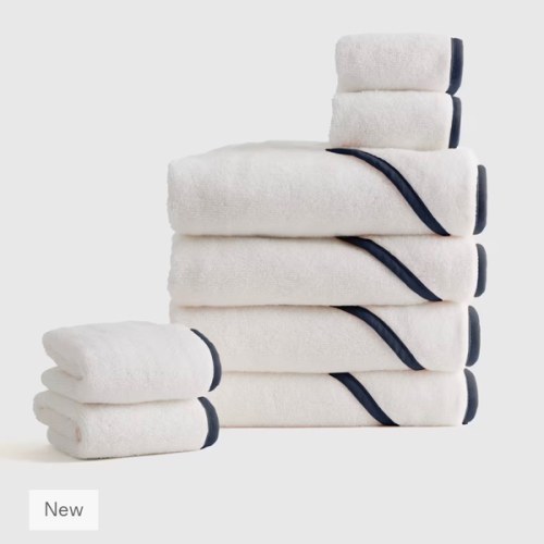 Organic Turkish Cotton Baby Bath Bundle 8-Pack in Navy