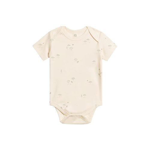Colored Organics Unisex Newborn 100% Organic Cotton Bodysuit - Short Sleeve Infant One Piece - Baby Boy and Girl Clothing