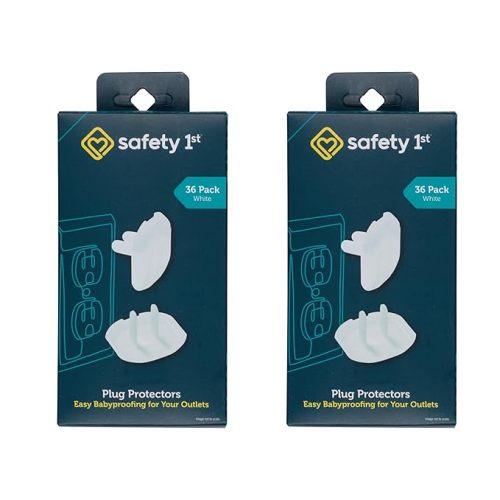 Safety 1st Electrical Outlet Baby Proof Covers, Secure Outlet Plugs, Baby Proofing, 72 Pack