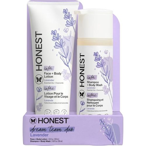 The Honest Company Shampoo Body Wash & Lotion, Lavender Calm, 18.5 fl oz