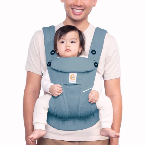 Ergobaby All Carry Positions Breathable Mesh Baby Carrier, Omni Breeze, Blue