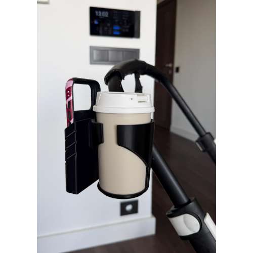 2-in-1 cup & phone holder for Bugaboo strollers
