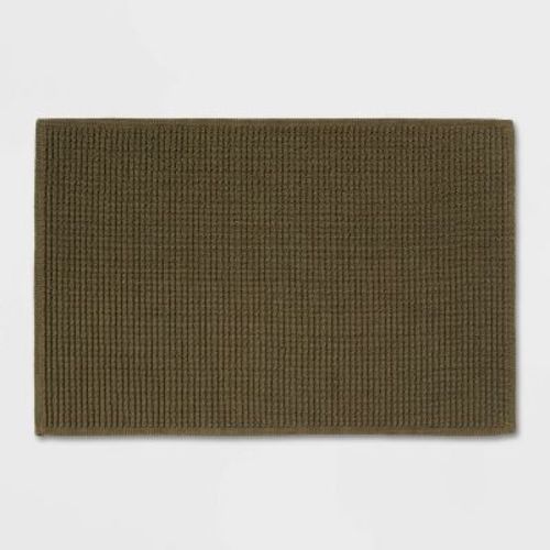 20"x30" Performance Plus Bath Rug Solid Dark Green - Threshold™