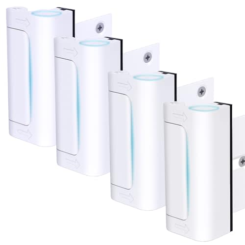 4 Pack Door Reinforcement Lock, Home Security Door Lock, Child Proof, White | Door Safety Lock for Front Door, Toddler Proof Door Latch for Entry Door Security, Includes 8 Screws