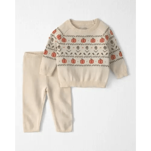 Baby 2-Piece Organic Cotton Sweater Knit Top & Pant Set - Little Planet | Carter's