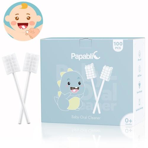 Papablic 100-Pack Disposable Baby Tongue Cleaner, Eco Paper Handle - TikTok Shop