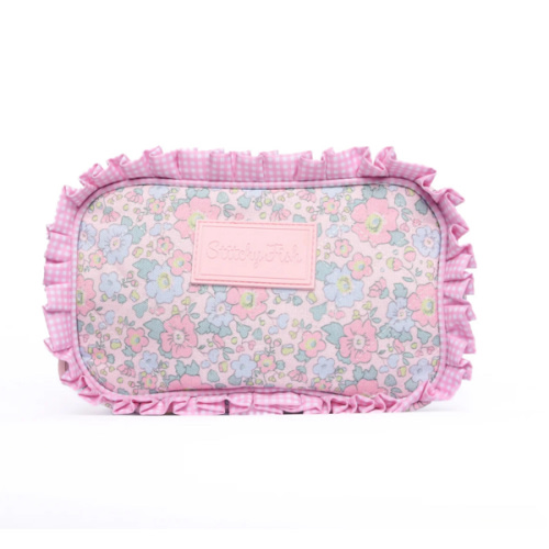 Early Fall Florals Oxford Quilted Pouch, Pink – Stitchy Fish