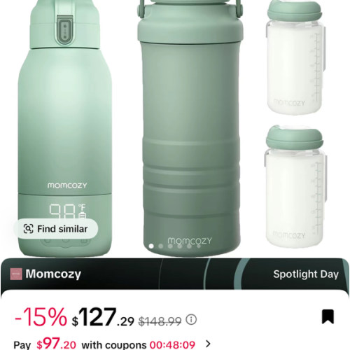 Momcozy 22oz Portable Breast Milk Cooler for Outdoor & Momcozy Portable Milk Warmer for Travel - TikTok Shop