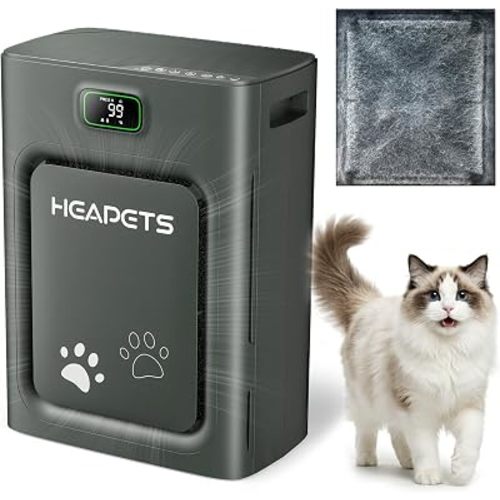 Pet Air Purifier for Home Large Room 2500 sq ft,H13 HEPA Washable Double-Sided Filter,Air Cleaner for Pet Hair Dander Odor Allergies Pollutant Smoke Dust,PM2.5 Air Quality Monitor,Auto Mode,P358 Black