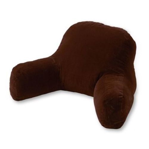 Omaha Bed Rest Pillow Brown - Kensington Garden: Microfiber Support with Recycled Polyester Fill