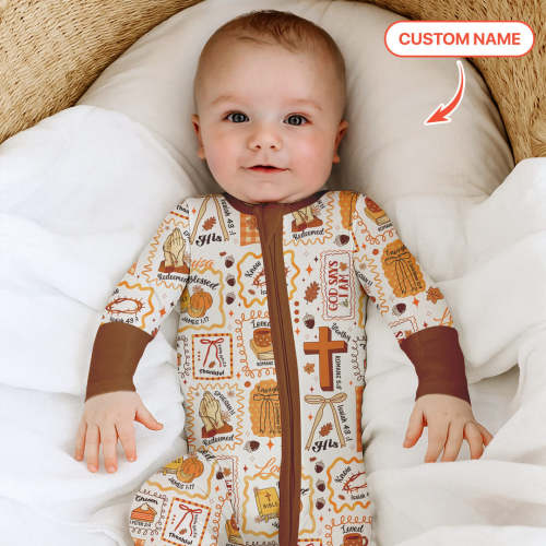 Custom Name I Am Thankful For Jesus Convertible Zippy – Zumbamboo