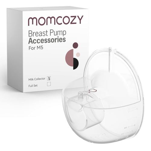 Momcozy Milk Collector Only Compatible with Momcozy M5 NOT for Others. Original M5 Breast Pump Replacement Accessories, 1 Pack