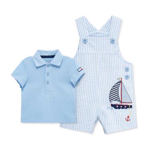 Sailboat Woven Shortall Set (3M-12M)