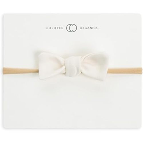 Colored Organics KENDI Dainty Bow Headband - Ivory