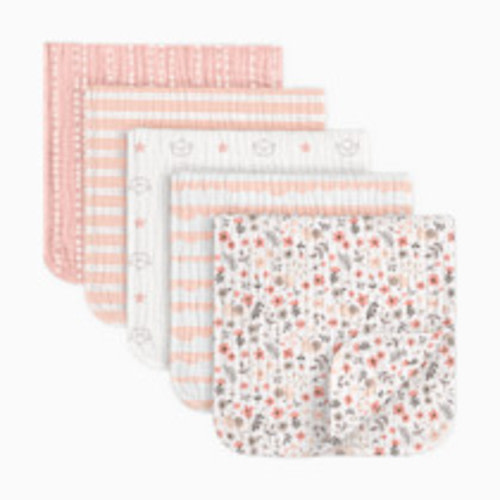 KeaBabies Lyra Muslin Burp Cloths - Sweet Charm, 5