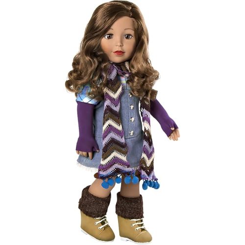 Adora Amazing Girls - 18” Fashion Doll, Poseable Limbs, Rooted Hair for Styling, Open and Close Eyes, Soft Huggable Body Stylish Playmate (Ava)