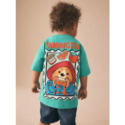 Green Paddington Bear Short Sleeve T-Shirt (3mths-8yrs)