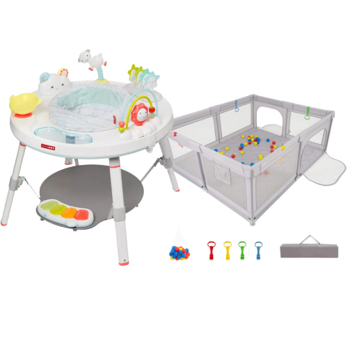 REBEL Active Baby Play Bundle – Activity Center & Large Playpen