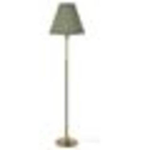IKEA - FLYGHÖJD floor lamp, brass/green-gray