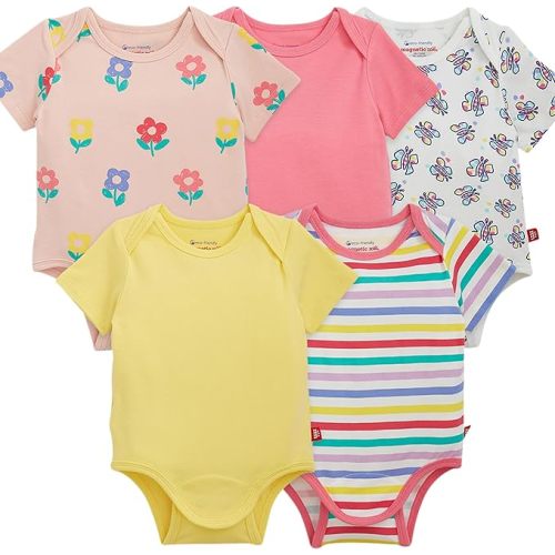 Magnetic Me Cloudstretch 5-Pack Bundle | Magnetic Baby Bodysuits