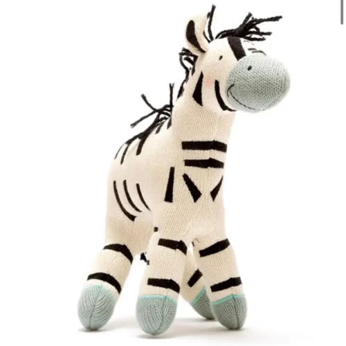 Large Cotton Knitted Zebra