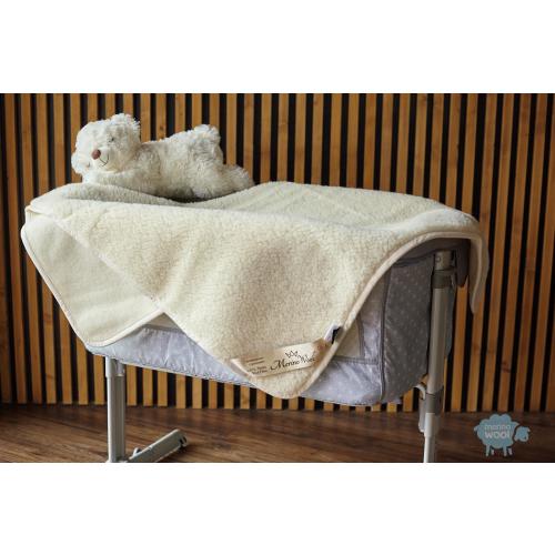 Baby Merino Wool Blanket – Natural pure – Soft, Warm & Breathable – Nursery, Stroller Blanket for Children