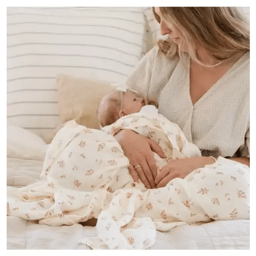 Brands We Love Bamboo Rayon Muslin Swaddle Floret by Janie and Jack