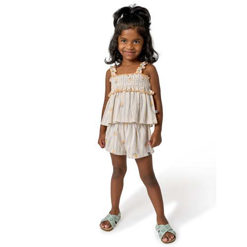 Modern Moments by Gerber Baby and Toddler Girl Smocked Outfit Set, 2-Piece, Sizes 0/3 Months - 5T