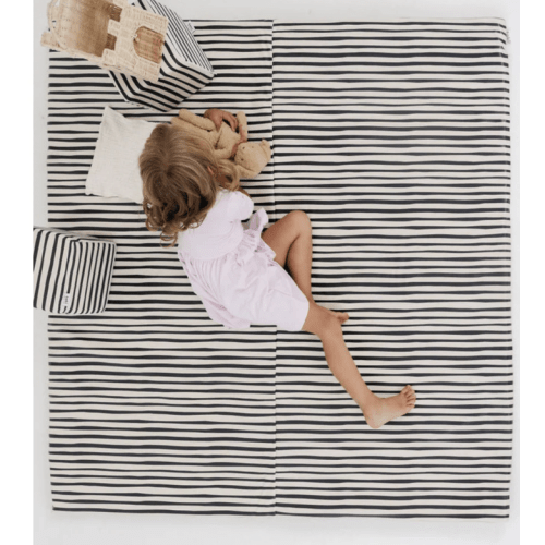 Bold Stripe Vegan Leather Mat